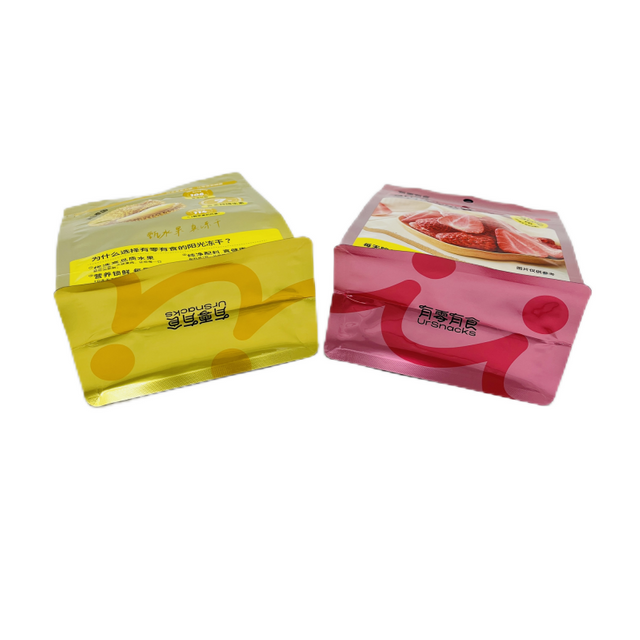 Embalaje flexible con cremallera con cremallera bolsas de fondo plano de fondo ziplock