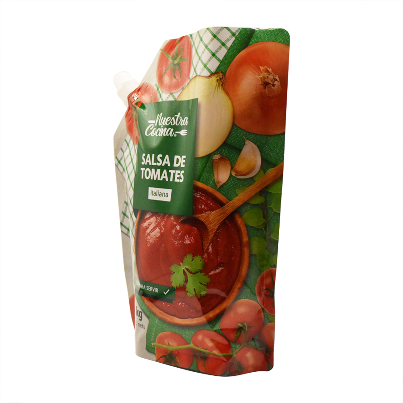1 kg Corner bolsillo de aluminio salsa de aluminio salsa de salsa de plástico
