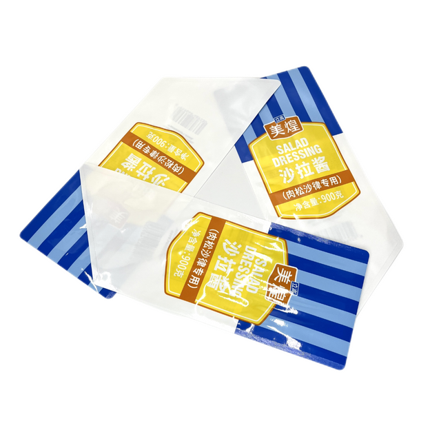 Bolsas de embalaje de salsa impresas personalizadas de calidad alimentaria