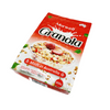 Bolsa de comida de empaque de plástico con avena de fondo plano impreso con cremallera con cremallera