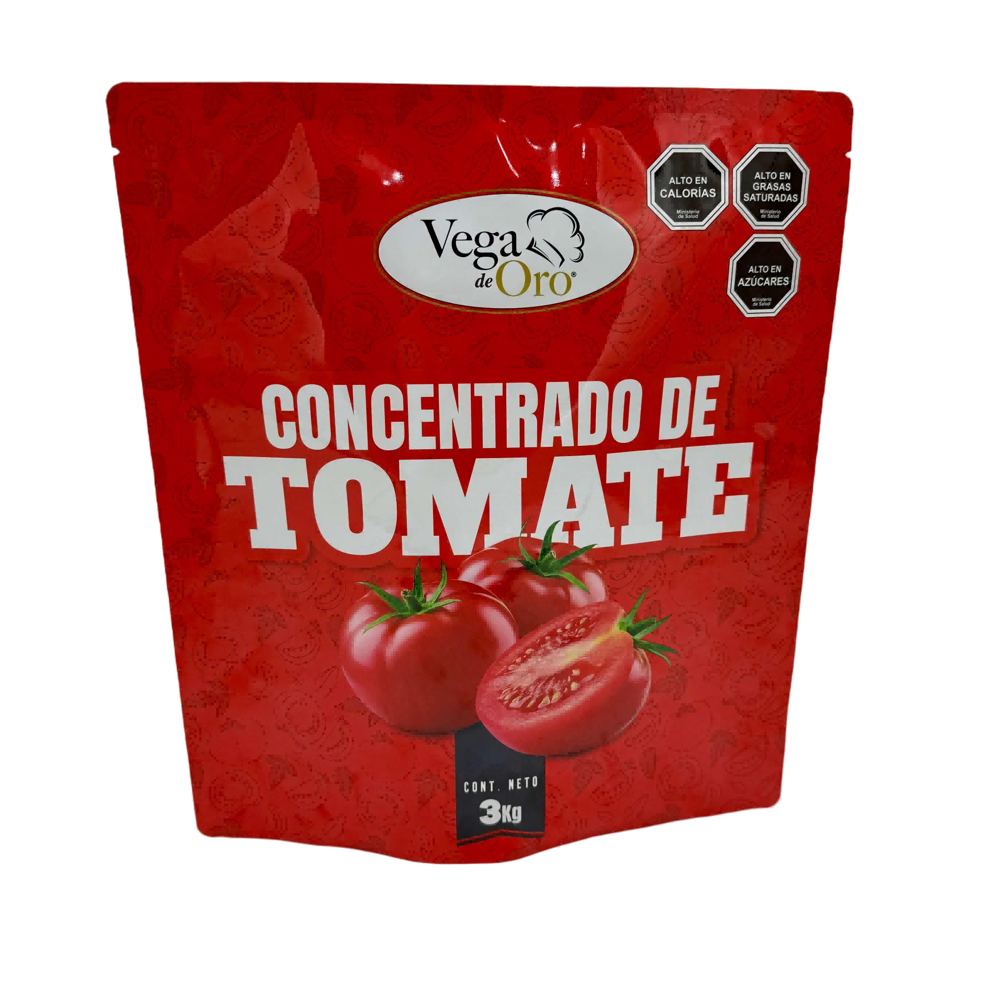 Material laminado de plástico personalizado de 3 kg ketchup material para empaquetar el color de color
