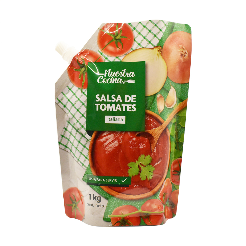 1 kg Corner bolsillo de aluminio salsa de aluminio salsa de salsa de plástico