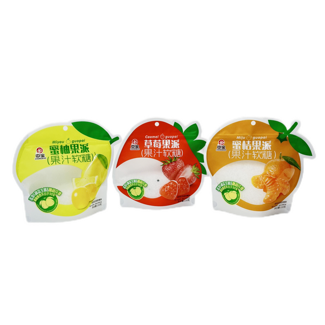 Bolsa de envasado de comida bolsa de pie con cremallera para caramelo transparente ventana impresión colorida