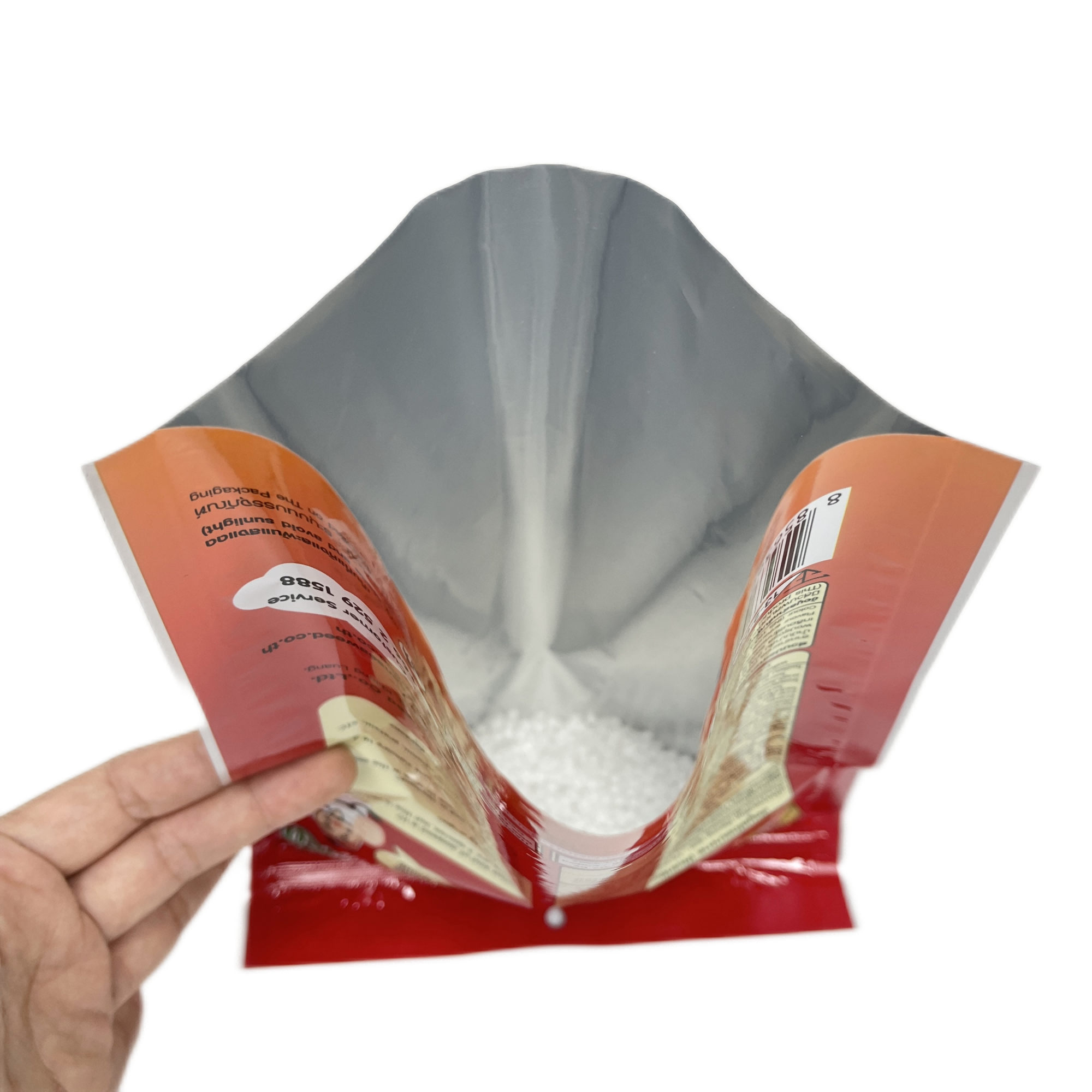 Bolso laminado plástico impreso personalizado de la cremallera del acondicionamiento de los alimentos de los bocados del papel de aluminio