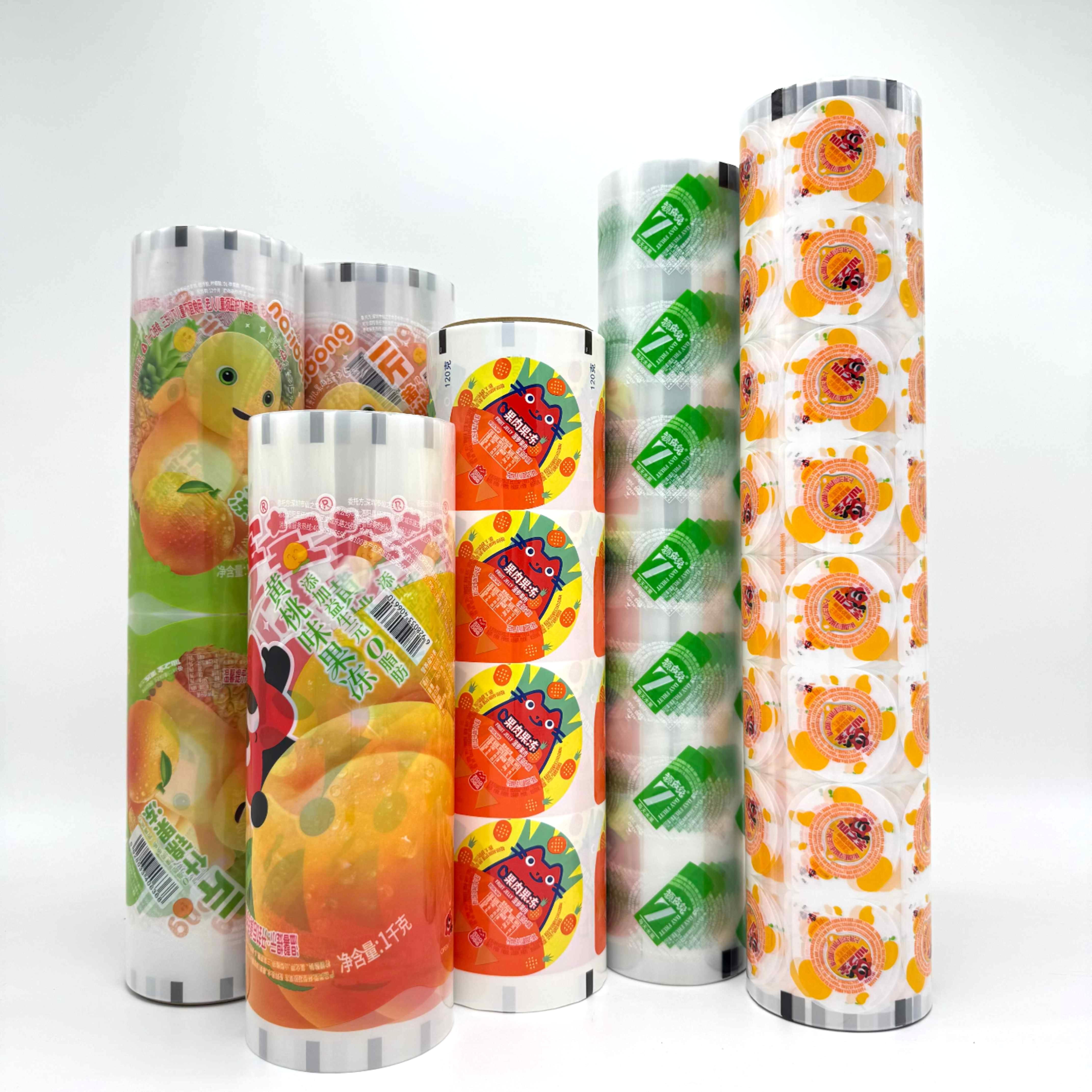 Película de copa de copa personalizada Rollo de sellado de plástico PP Film para taza de plástico