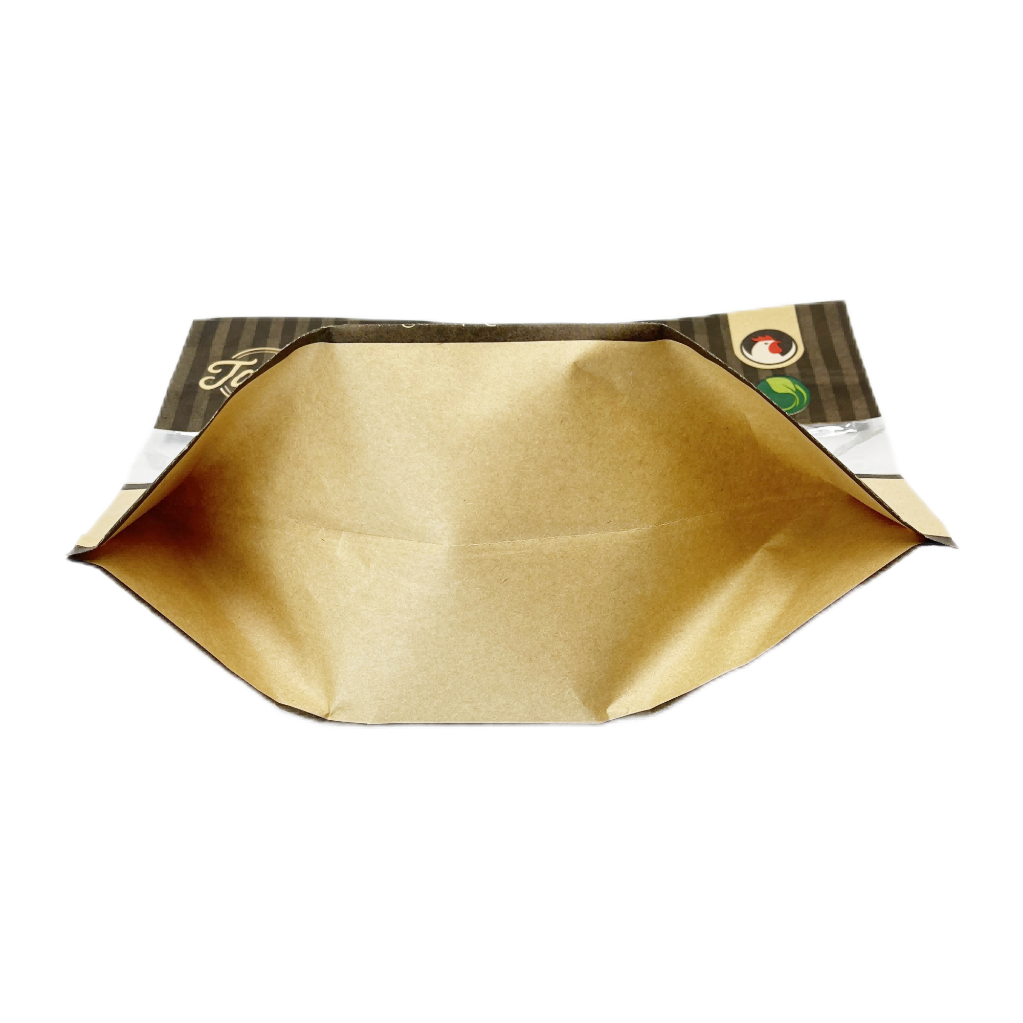 Bolsa Ziplock de pie impresa personalizada antivaho con asa para embalaje de pollo asado