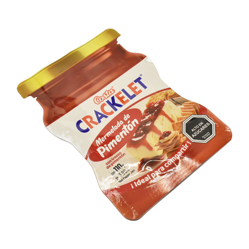 Bolsa de embalaje Jam Bagped Stand Up Pouch Food Grade Impring Logotipo personalizado