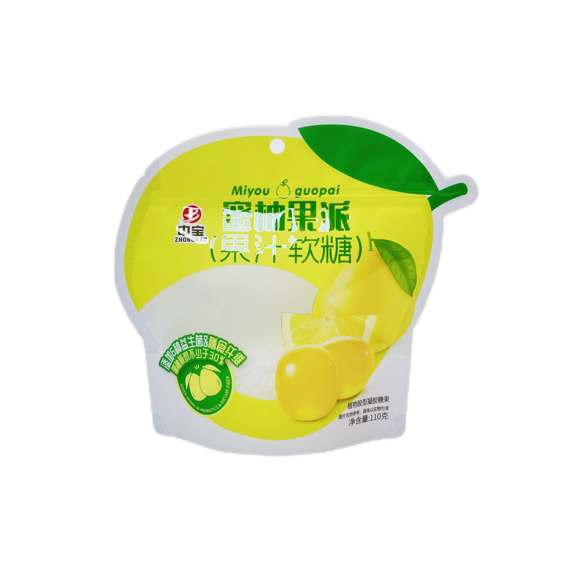 Bolsa de envasado de comida bolsa de pie con cremallera para caramelo transparente ventana impresión colorida
