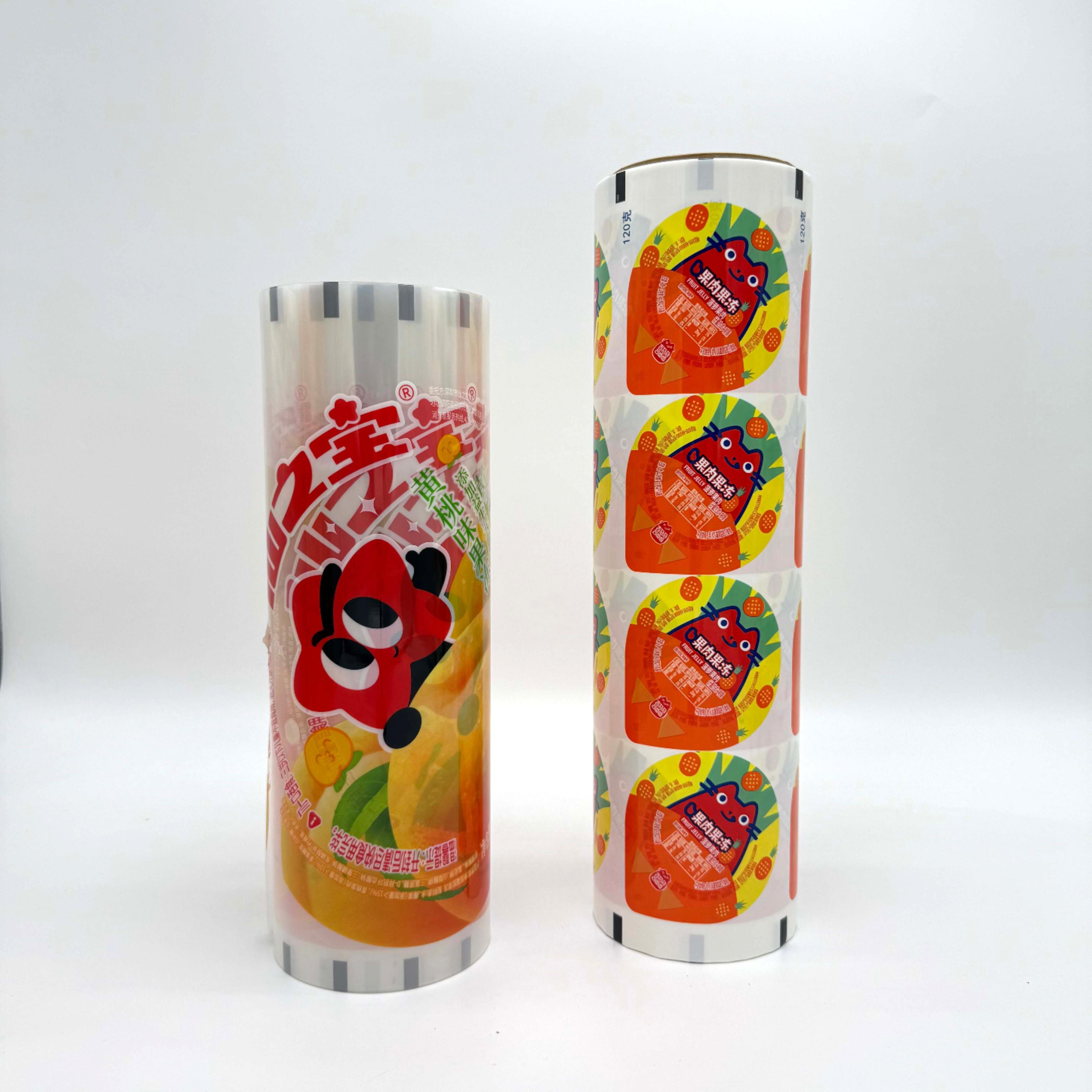 Película de copa de copa personalizada Rollo de sellado de plástico PP Film para taza de plástico