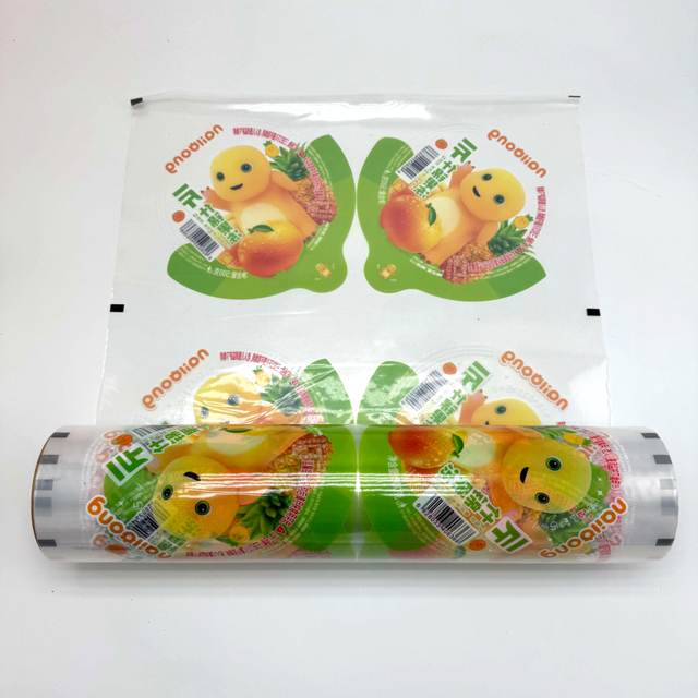 Película de copa de plástico de copa de plástico transparente Película de empaque de alimentos altamente personalizable