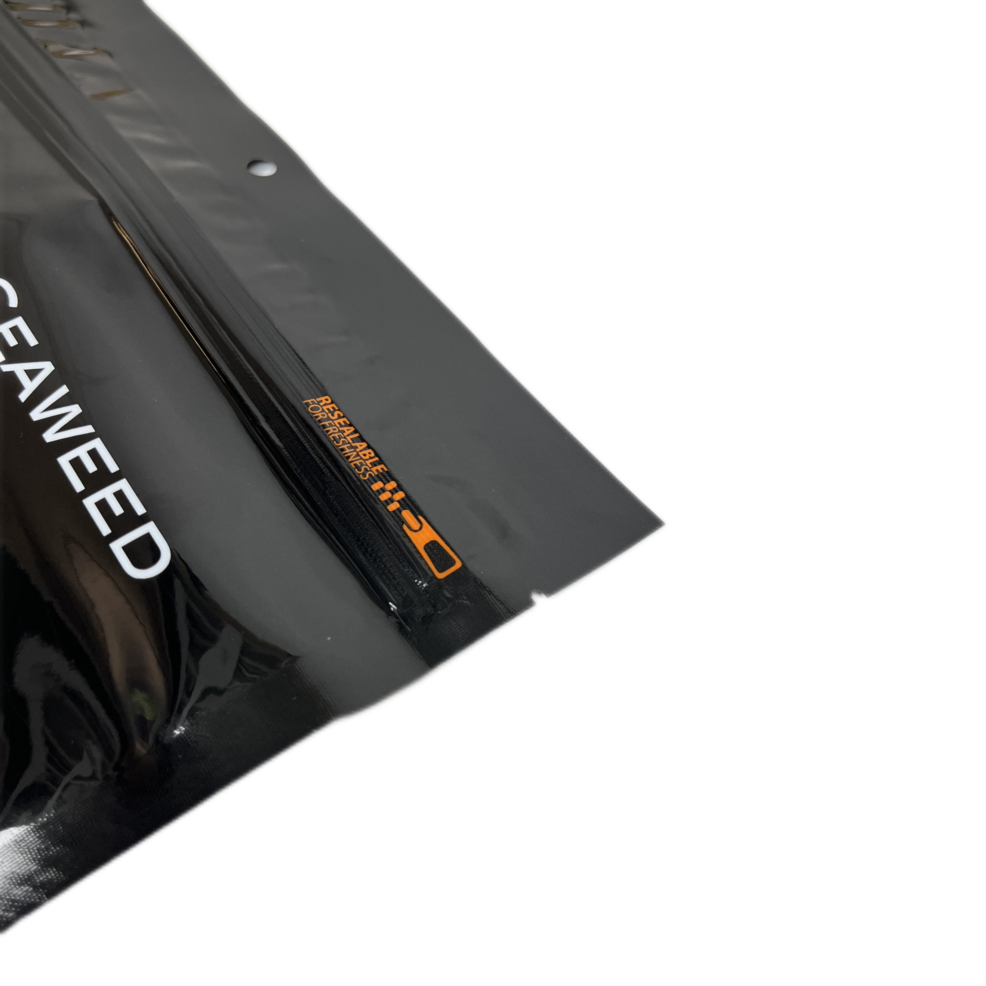 Bolsa de embalaje de alimentos congelados, plástico sellado de tres lados, embalaje de calidad alimentaria, albóndiga, ventana transparente, Ziplock plano