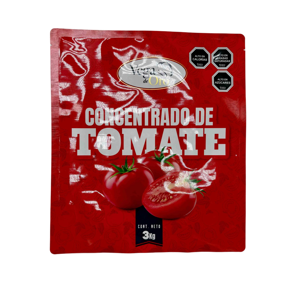 Material laminado de plástico personalizado de 3 kg ketchup material para empaquetar el color de color
